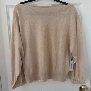 Brochu Walker dakota pullover boatneck sweater medium NWT